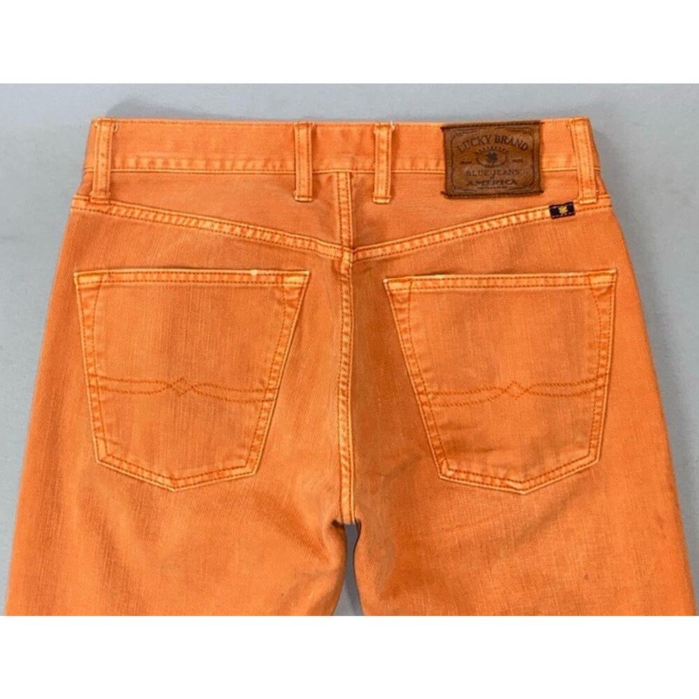 Lucky Brand 121 Heritage Slim 100% Cotton Denim Jeans. Washed Orange, 29X32. GUC - Picture 9 of 9